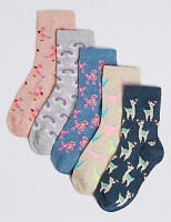 Marks and Spencer  5 Pairs of Animal Socks