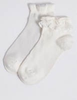 Marks and Spencer  2 Pairs of Frill Socks