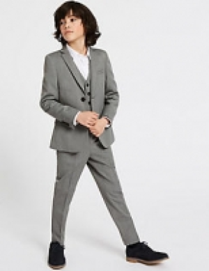2 Button Textured Jacket (3-16 Years)