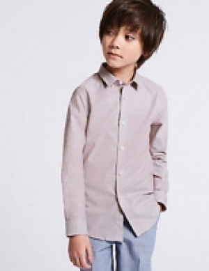 Pure Cotton Textured Shirt (3-16 Years) 7.50 €