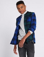 Marks and Spencer  Pure Cotton Checked Shirt (3-16 Years)