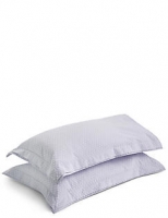 Marks and Spencer  Iris Spot Dobby Pillowcase Set