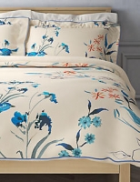 Marks and Spencer  Japanese Floral Print & Embroidered Bedding Set