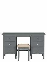 Marks and Spencer  Hastings Dressing Table & Stool Dark Grey