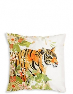 Tiger Print & Stitch Cushion