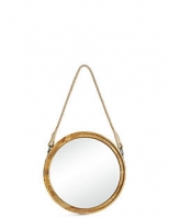 Marks and Spencer  Wooden Round Mirror