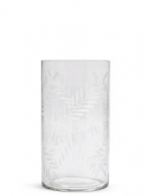 Etched Cylinder Vase