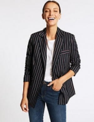 Contrast Stripe Blazer
