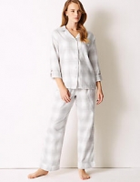 Marks and Spencer  Checked Long Sleeve Pyjama Set