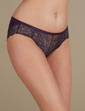 Louisa Lace Sparkle High Leg Knickers