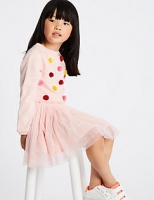 Marks and Spencer  Pom-pom Skirt Dress (3 Months - 7 Years)