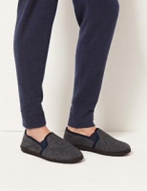 Checked Slippers with Thinsulate