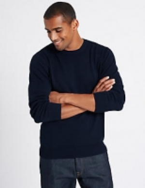 Pure Cotton Crew Neck Jumper