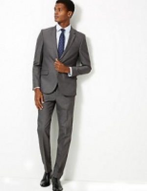 Grey Modern Slim Fit Jacket