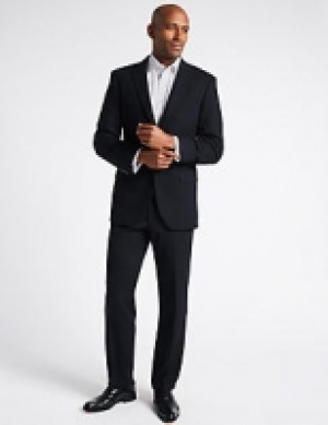 Navy Tailored Fit Jacket
