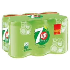 7Up Free Can Pack 6 x 330ml 3.50 €