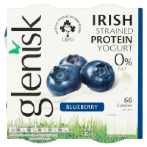 Glenisk 0% Fat Irish Strained Protein Yogurt Blueberry 4 Pac 2.00 €