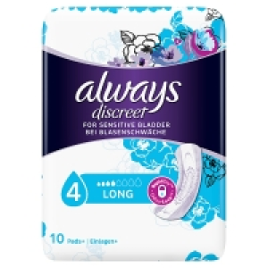Always Discreet Long Pads 3.62 €