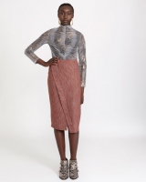 Dunnes Stores  Savida Wrap Style Stripe Skirt