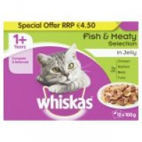 EuroSpar Whiskas Cat Food Pouches Fish & Meat- price marked