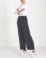 Dunnes Stores  Gallery Wide Leg Print Trousers