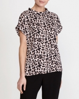 Dunnes Stores  Printed Roll Neck Blouse