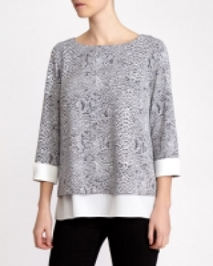 Dunnes Stores  Grey Print Twofer