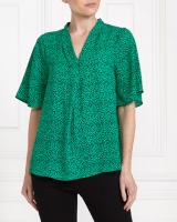 Dunnes Stores  Gallery Short-Sleeve Print Top