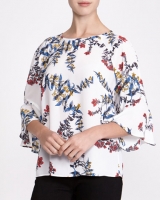 Dunnes Stores  Flute Sleeve Top