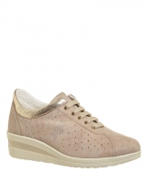 Dunnes Stores  Comfort Bliss Leather Wedge Trainer