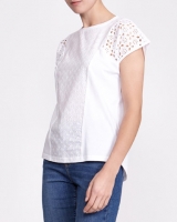 Dunnes Stores  Broderie Panel T-Shirt