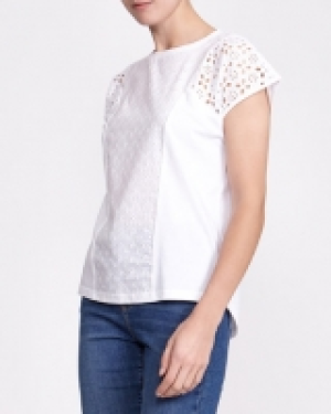 Broderie Panel T-Shirt