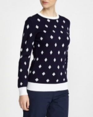 Dunnes Stores  P&aacute;draig Harrington Jacquard Crew-Neck Jumper