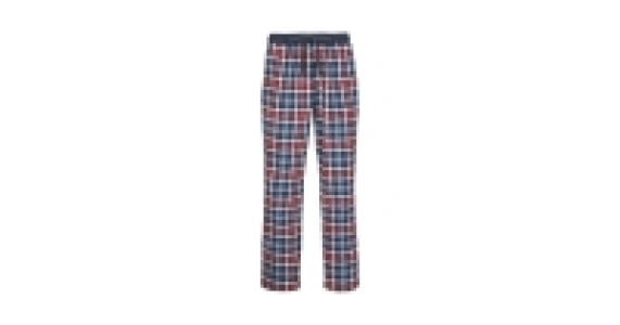 Mens Flannel Lounge Pants Navy/Red