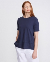 Dunnes Stores  Carolyn Donnelly The Edit Indigo Linen Side Detail Top