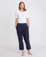 Dunnes Stores  Carolyn Donnelly The Edit Indigo Linen Trousers