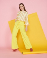 Dunnes Stores  Lennon Courtney at Dunnes Stores Yellow Wide Leg Trousers