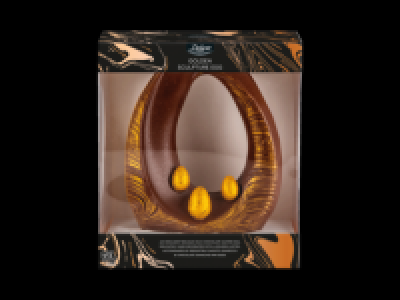 Lidl  Golden Sculpture Egg with Ginsecco < Chocolate Ganache Mi