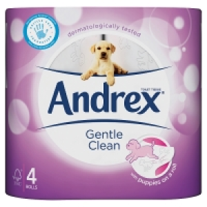 Andrex Gentle Clean Toilet Tissue 4Roll 2.50 €