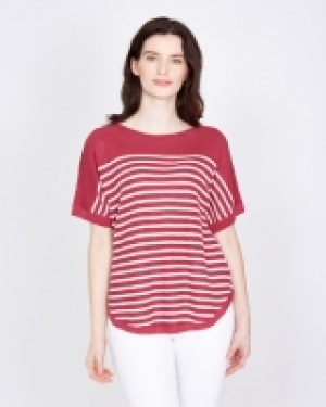 Paul Costelloe Living Studio Linen Button Back Sweater