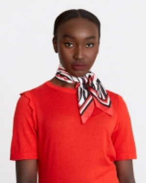 Savida Red Zebra Print Scarf