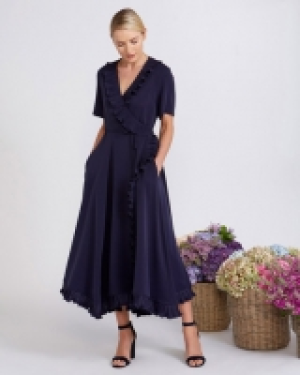 Peter OBrien Frill Wrap Dress