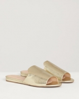 Dunnes Stores  Gallery Gold Flat Sandals