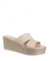 Dunnes Stores  Sprayed Rope Wedge Mule Sandals