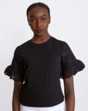 Savida Crochet Sleeve Top