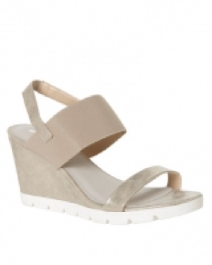 Metallic Wedge Sandals