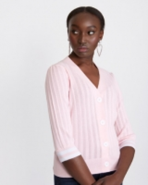 Savida Stripe Cuff Cardigan