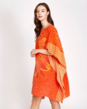 Paul Costelloe Living Studio Silk Abstract Kaftan