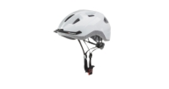 Adults S-M White/Silver Bike Helmet