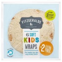 SuperValu  Fitzgeralds Family Bakery 6 Soft Kids Wraps Plus 2 Extra Fre